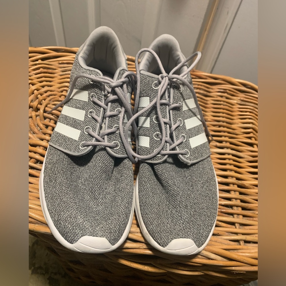 Adidas Neo Cloudfoam grey running shoes 9.5-Wore just a few times -like new